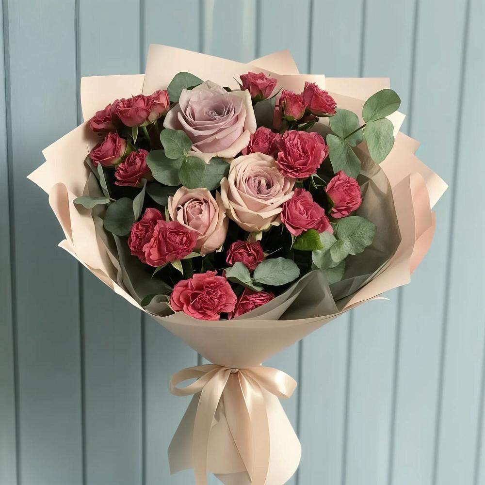 Букет цветов из: Гвоздики и Розы в Татищево