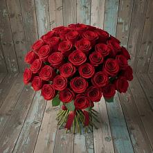 Букет 55 Красных роз Фридом #REPLACE_PRED# Татищево