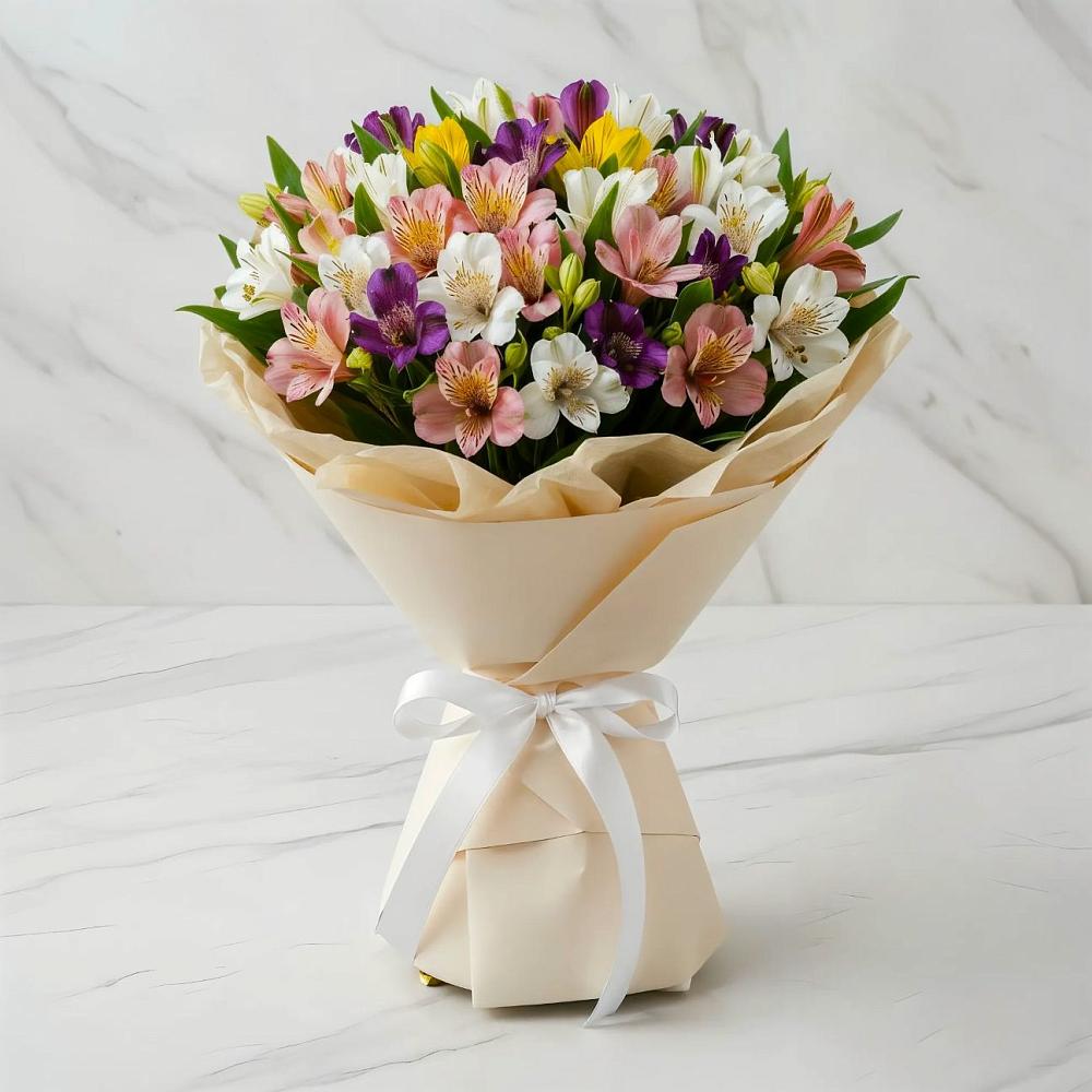 Букет цветов из: Альстромерии в Татищево