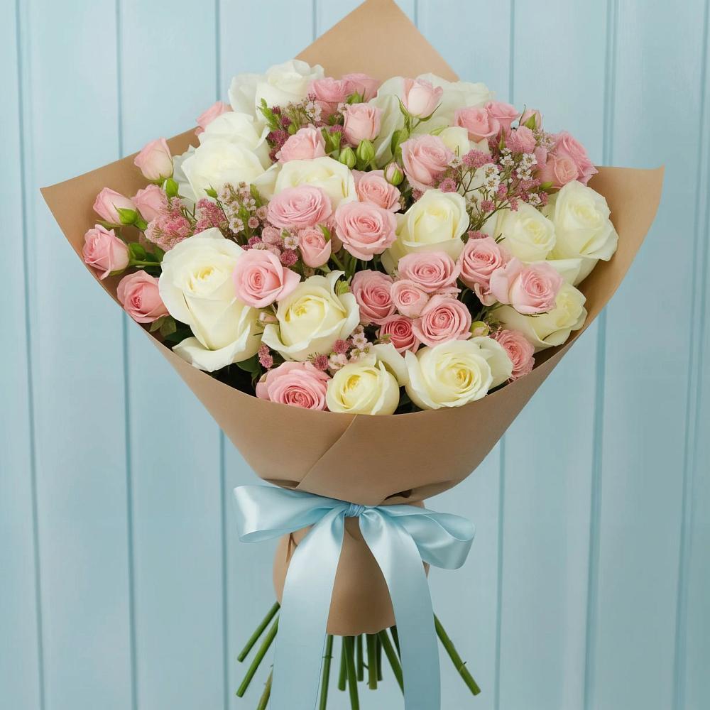 Букет цветов из: Розы в Татищево