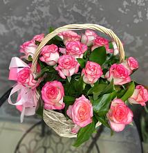 Цветочная композиция из Розы в корзине #REPLACE_PRED# Татищево