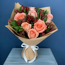 Букет цветов из:  Розы и Альстромерии в Татищево