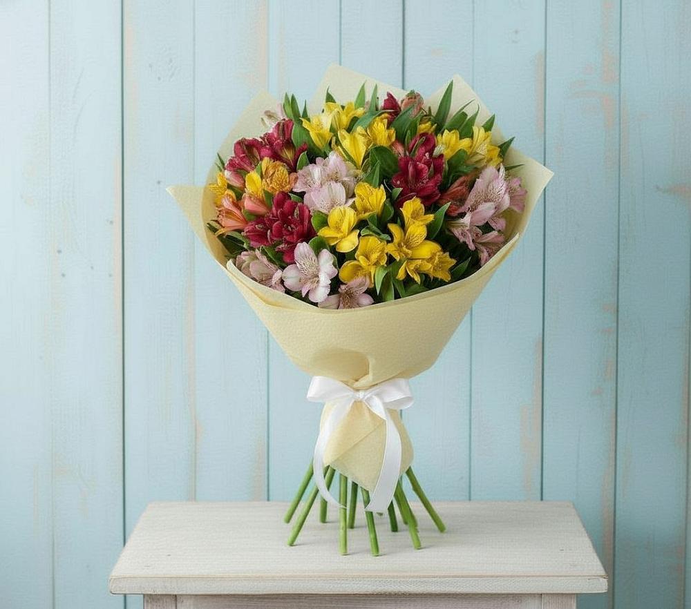 Букет цветов из: Альстромерии в Татищево