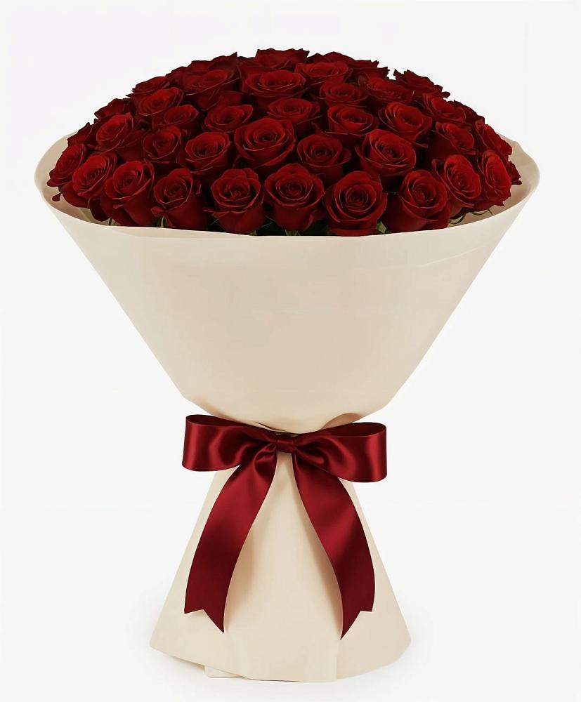 Букет 101 Бордовая роза Блэк Бакарра в Татищево