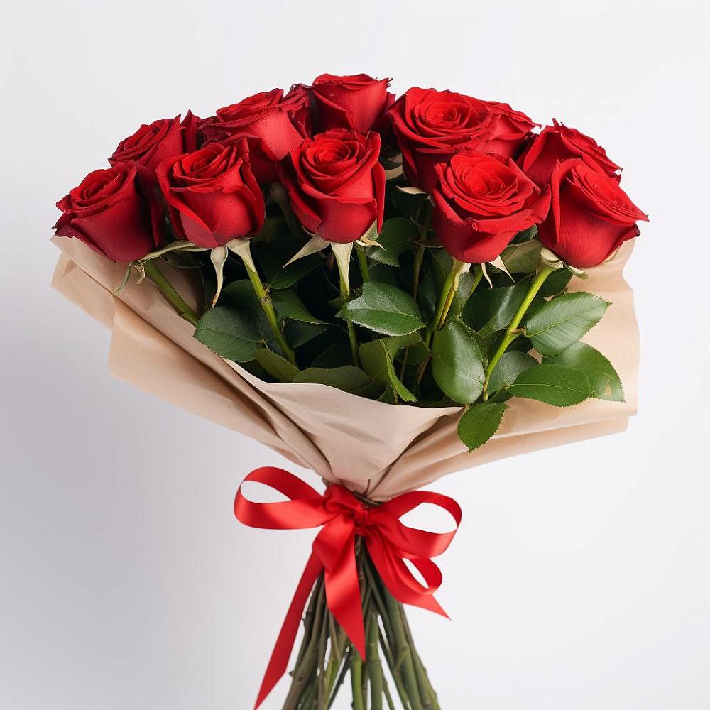 Букет 11 Красных роз Эдлесс Лав в Татищево