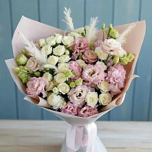 Букет цветов из:  Альстромерии и Розы в Татищево