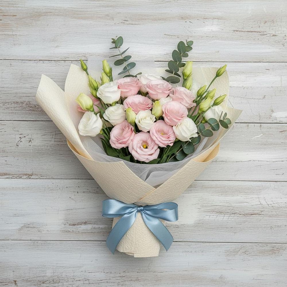 Букет цветов из: Лизиантусы в Татищево